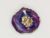 Magenta, Purple, and Gold Leaf Geode Pop Socket
